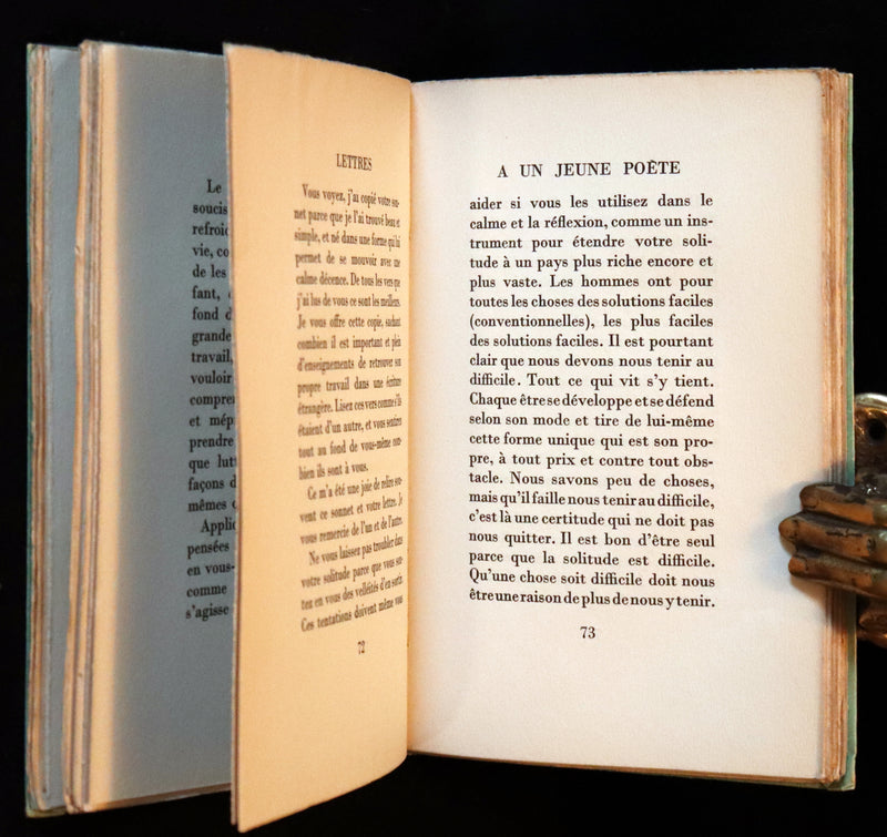 1937 Rare French First Edition - Lettres à un Jeune Poète (Letters to a Young Poet) by Rainer Maria Rilke.