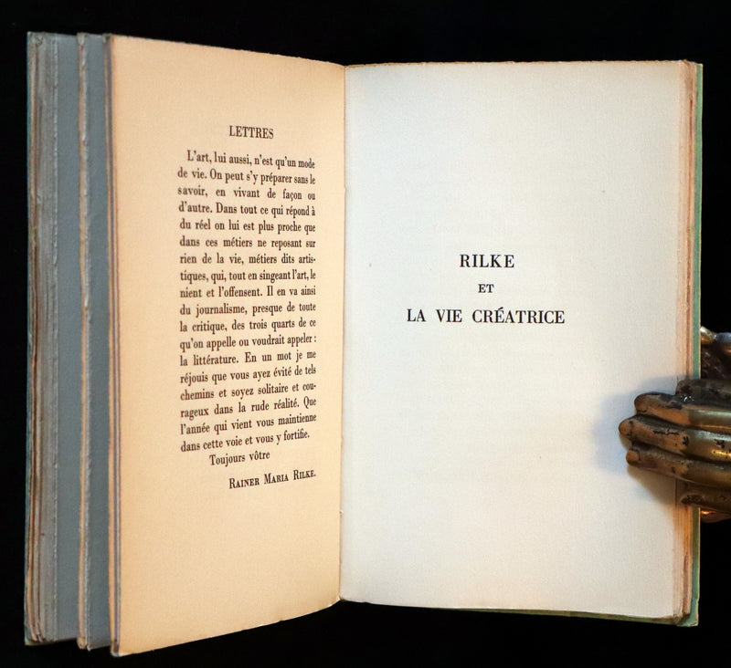 1937 Rare French First Edition - Lettres à un Jeune Poète (Letters to a Young Poet) by Rainer Maria Rilke.