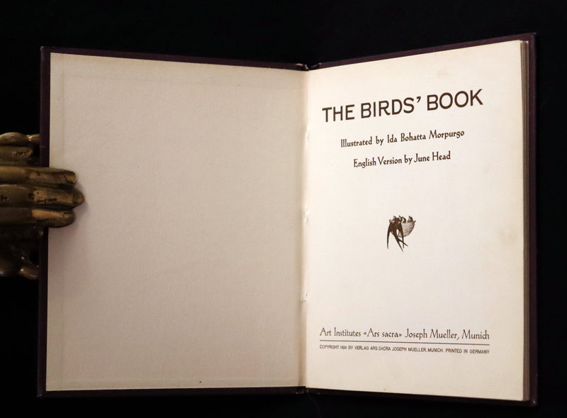 1934 Scarce First English Edition - THE BIRDS' BOOK illustrated by Ida Bohatta Morpurgo.