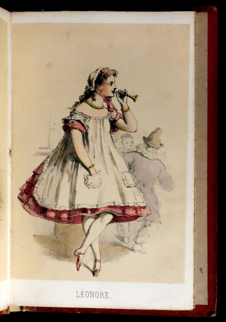1860 Scarce Leporello Book ~ Celebrities of La CLOSERIE DES LILAS. 20 ...