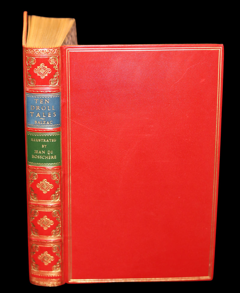 1926 Limited Curiosa bound by Bayntun - Balzac TEN DROLL TALES. 1stED illustrated by Jean de Bosschère.