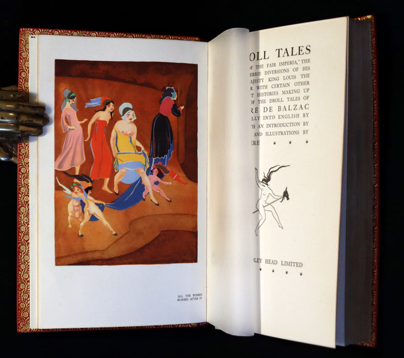 1926 Limited Curiosa bound by Bayntun - Balzac TEN DROLL TALES. 1stED illustrated by Jean de Bosschère.
