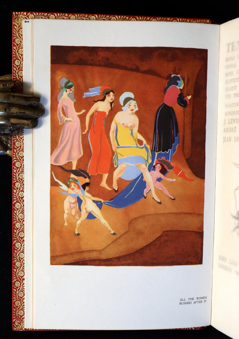 1926 Limited Curiosa bound by Bayntun - Balzac TEN DROLL TALES. 1stED illustrated by Jean de Bosschère.