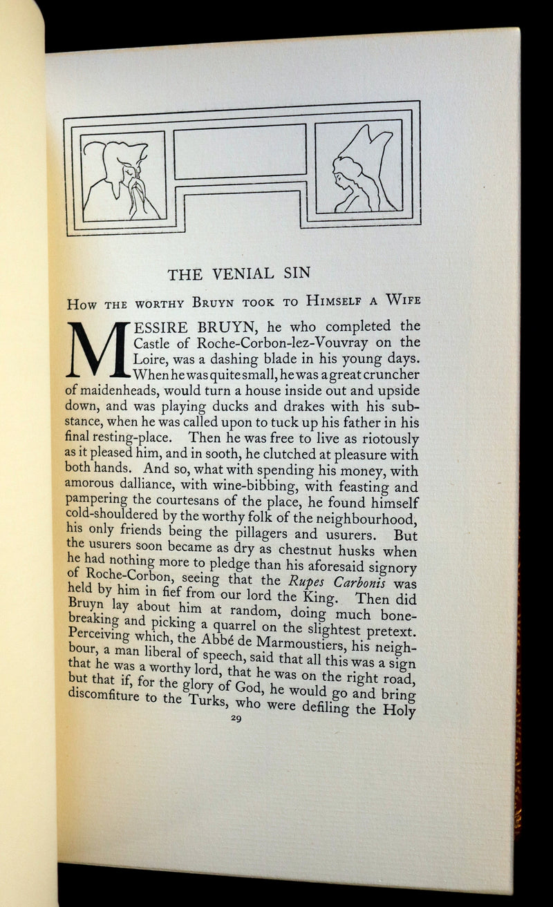 1926 Limited Curiosa bound by Bayntun - Balzac TEN DROLL TALES. 1stED illustrated by Jean de Bosschère.