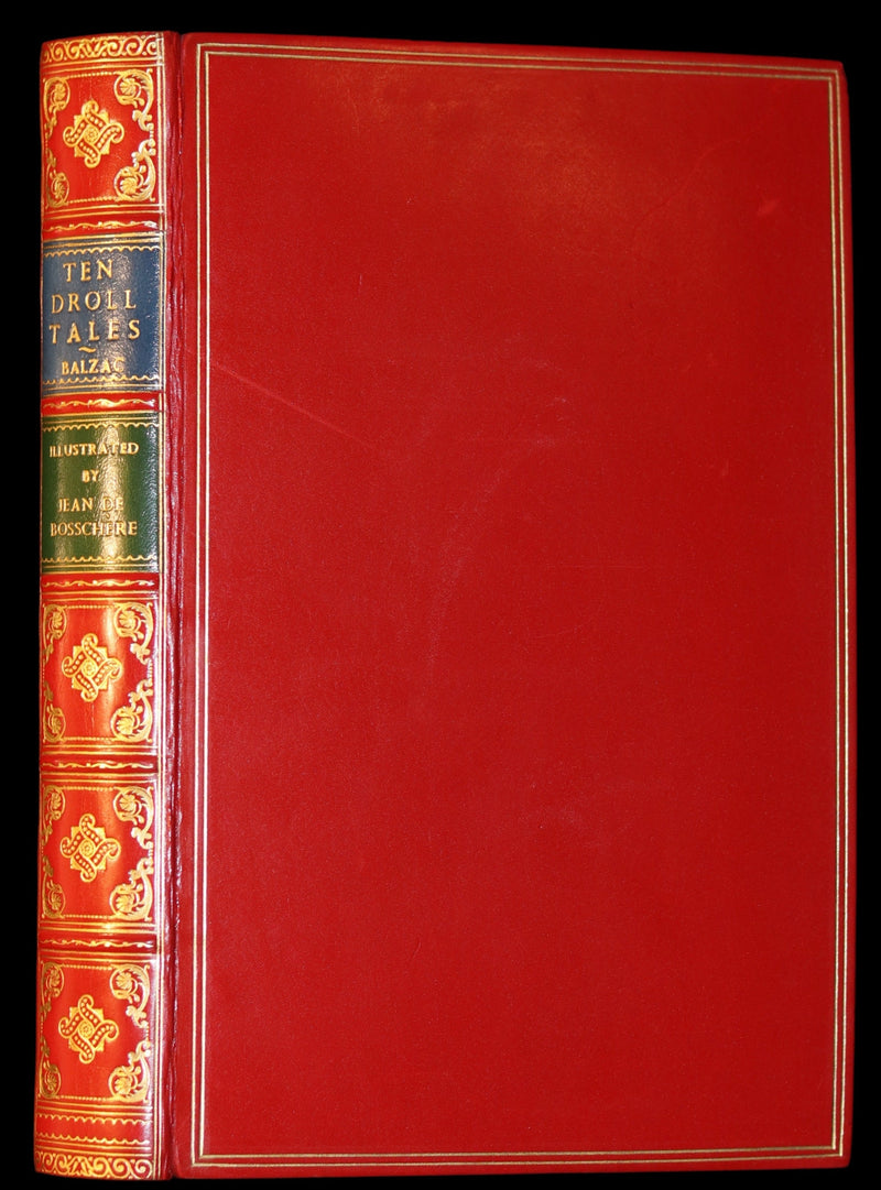 1926 Limited Curiosa bound by Bayntun - Balzac TEN DROLL TALES. 1stED illustrated by Jean de Bosschère.