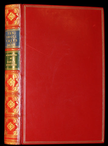 1926 Limited Curiosa bound by Bayntun - Balzac TEN DROLL TALES. 1stED illustrated by Jean de Bosschère.