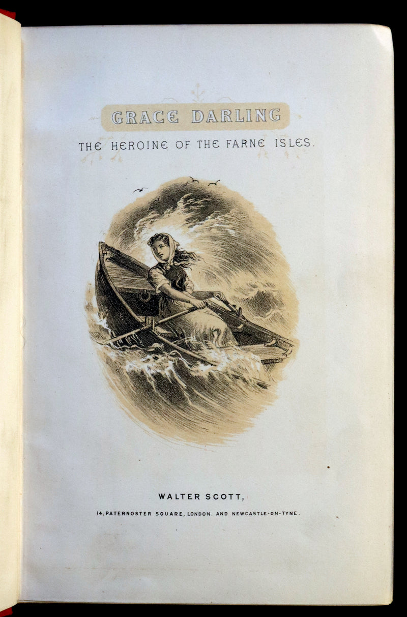 1875 Scarce 1stED Book - Grace Darling, the Heroine of the Farne Islands Lighthouse by Eva Hope.