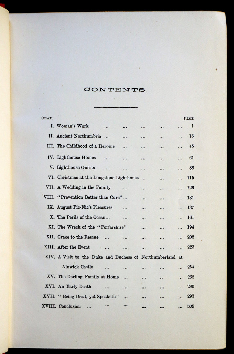 1875 Scarce 1stED Book - Grace Darling, the Heroine of the Farne Islands Lighthouse by Eva Hope.