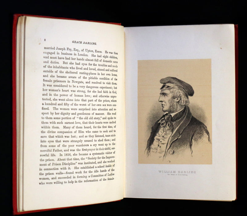 1875 Scarce 1stED Book - Grace Darling, the Heroine of the Farne Islands Lighthouse by Eva Hope.
