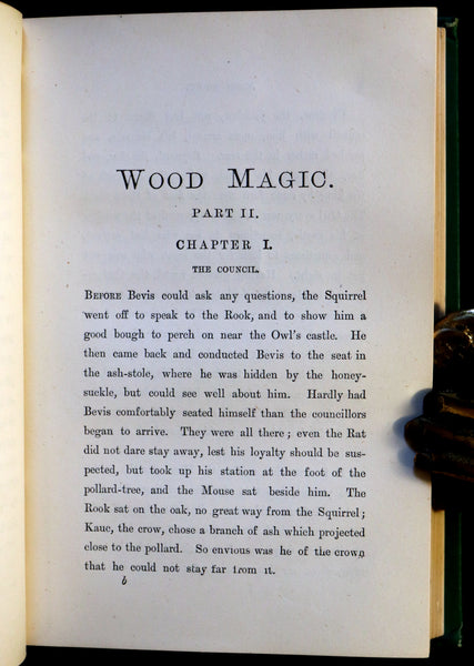 1881 Scarce First Edition - WOOD MAGIC, A Fable by nature writer John Richard Jefferies.