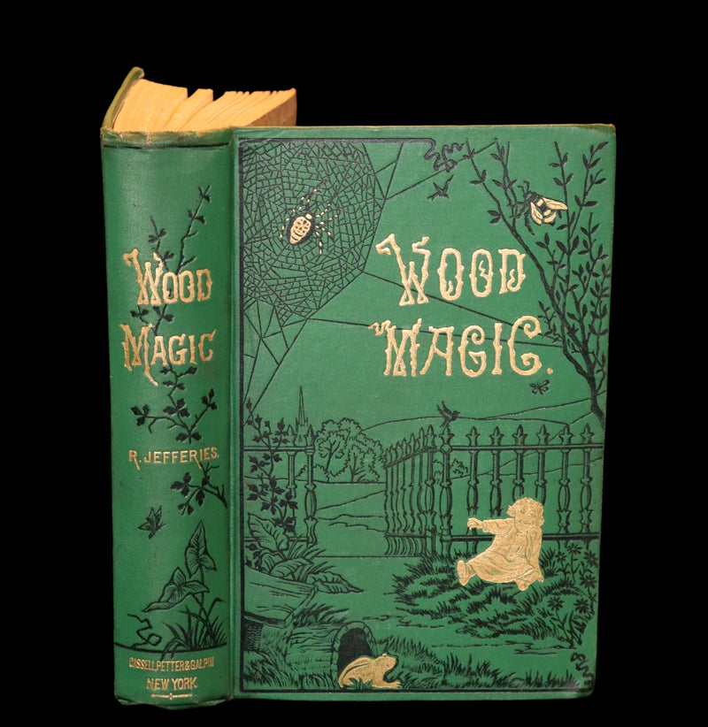 1881 Scarce First Edition - WOOD MAGIC, A Fable by nature writer John Richard Jefferies.