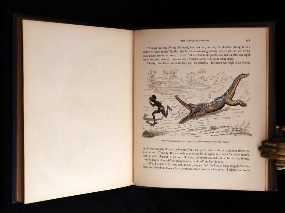 1866 Rare First Edition - The Hatchet Throwers Adventures color Illustrated by Ernest Griset.