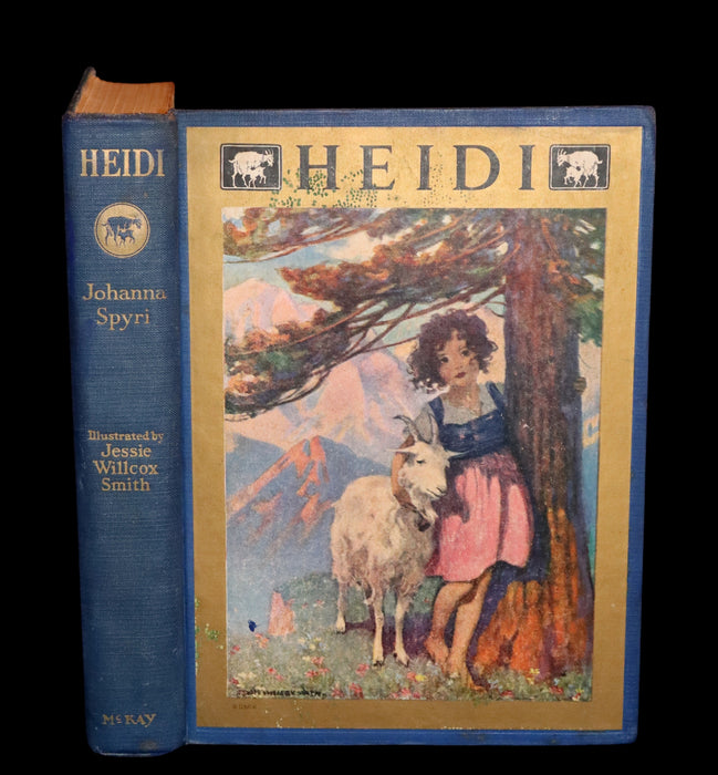 1922 Rare Book - HEIDI by Johanna Spyri illustrated by Jessie Willcox Smith.