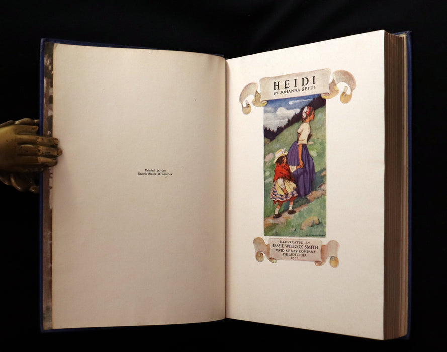 1922 Rare Book - HEIDI by Johanna Spyri illustrated by Jessie Willcox Smith.