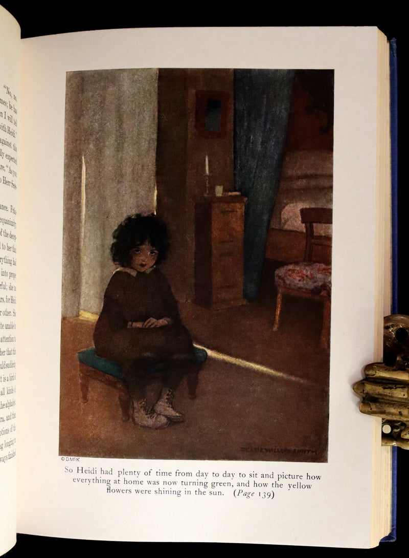 1922 Rare Book - HEIDI by Johanna Spyri illustrated by Jessie Willcox Smith.