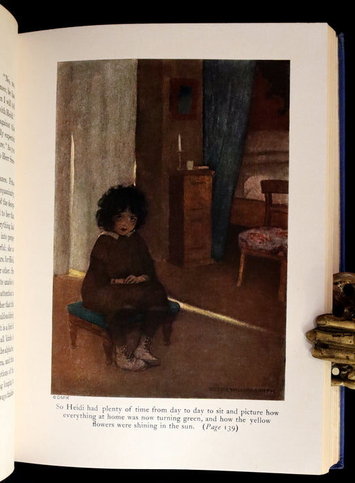 1922 Rare Book - HEIDI by Johanna Spyri illustrated by Jessie Willcox Smith.