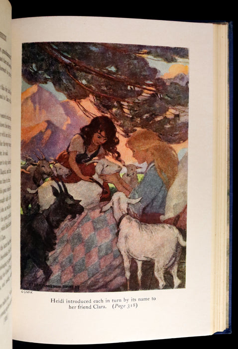 1922 Rare Book - HEIDI by Johanna Spyri illustrated by Jessie Willcox Smith.