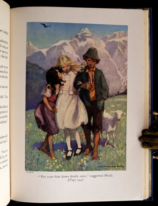 1922 Rare Book - HEIDI by Johanna Spyri illustrated by Jessie Willcox Smith.