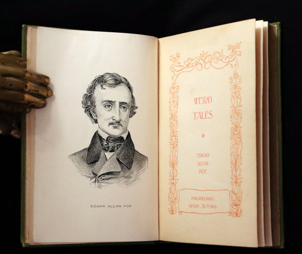 1895 Rare Book - Weird Tales by Edgar Allan POE Illustrated (Black Cat, Pit & Pendulum, Tell-Tale Heart, Gold Bug, etc.).