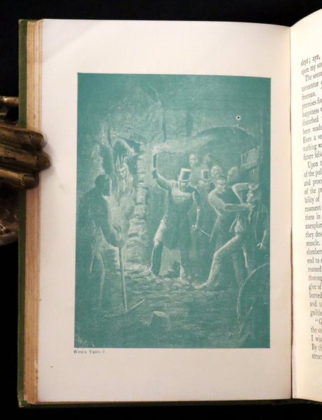 1895 Rare Book - Weird Tales by Edgar Allan POE Illustrated (Black Cat, Pit & Pendulum, Tell-Tale Heart, Gold Bug, etc.).