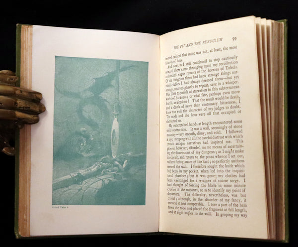 1895 Rare Book - Weird Tales by Edgar Allan POE Illustrated (Black Cat, Pit & Pendulum, Tell-Tale Heart, Gold Bug, etc.).