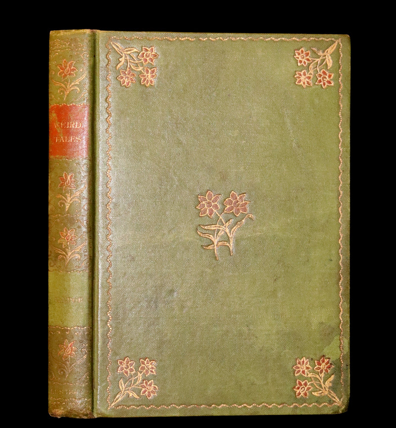1895 Rare Book - Weird Tales by Edgar Allan POE Illustrated (Black Cat, Pit & Pendulum, Tell-Tale Heart, Gold Bug, etc.).