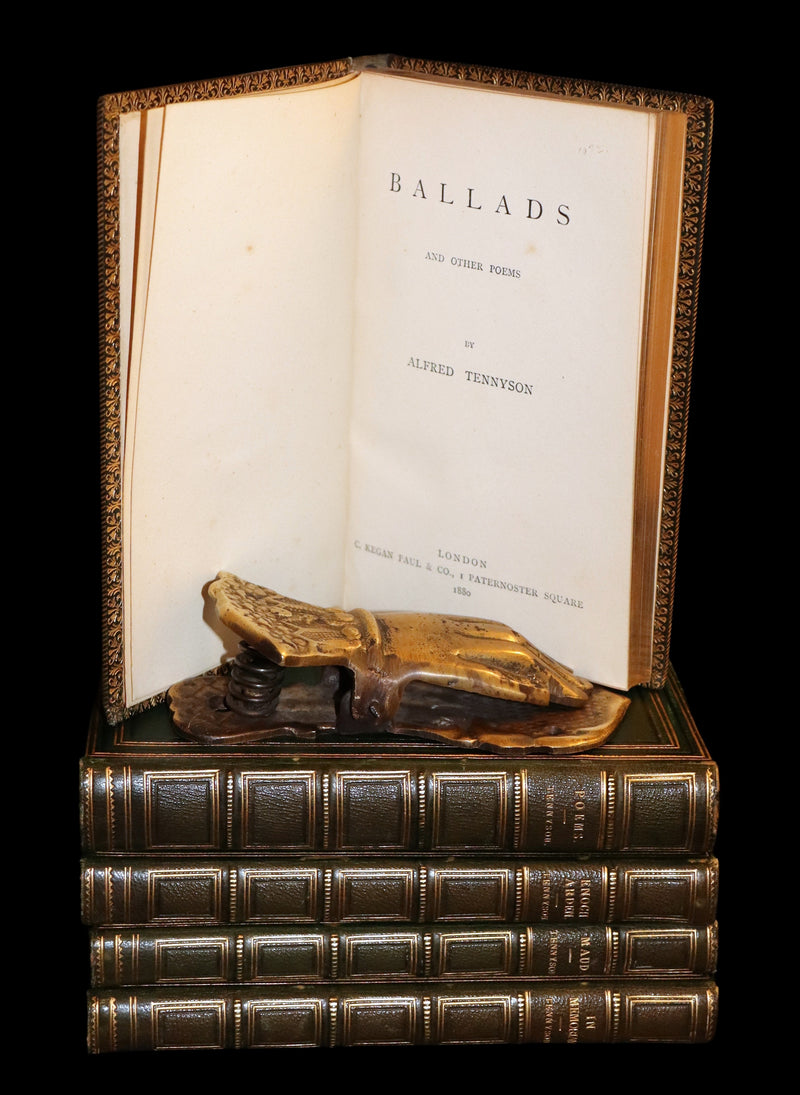 1865-80 Rare Book Set - Poems, Ballads, Enoch Arden, In Memoriam & Maud by Alfred Tennyson.