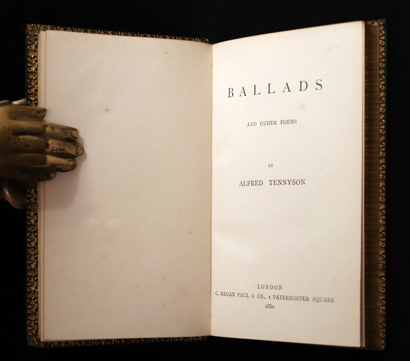 1865-80 Rare Book Set - Poems, Ballads, Enoch Arden, In Memoriam & Maud by Alfred Tennyson.