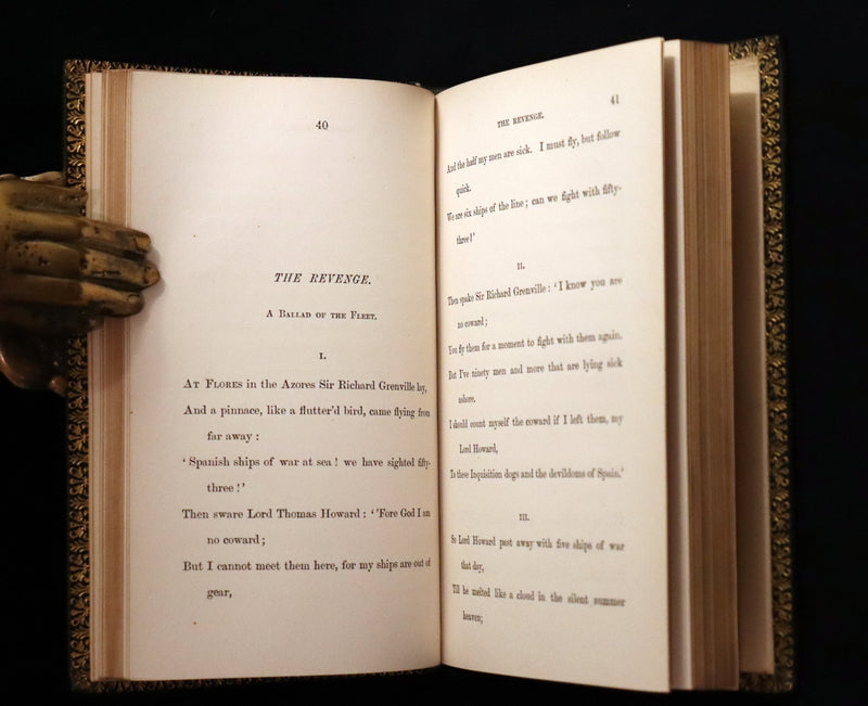 1865-80 Rare Book Set - Poems, Ballads, Enoch Arden, In Memoriam & Maud by Alfred Tennyson.