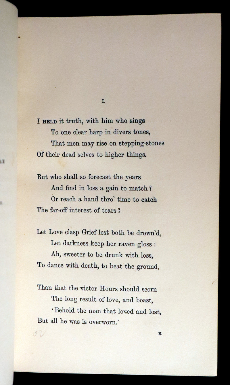 1865-80 Rare Book Set - Poems, Ballads, Enoch Arden, In Memoriam & Maud by Alfred Tennyson.