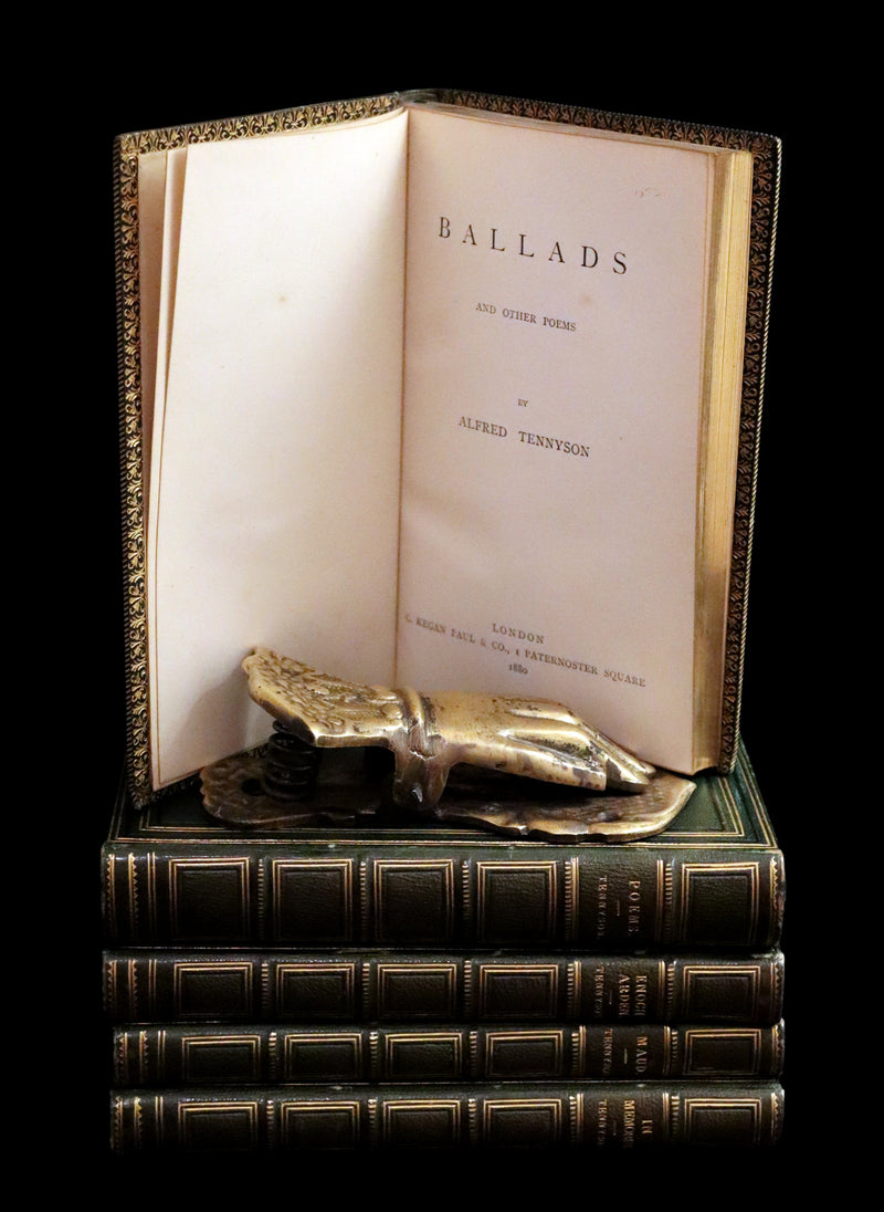 1865-80 Rare Book Set - Poems, Ballads, Enoch Arden, In Memoriam & Maud by Alfred Tennyson.