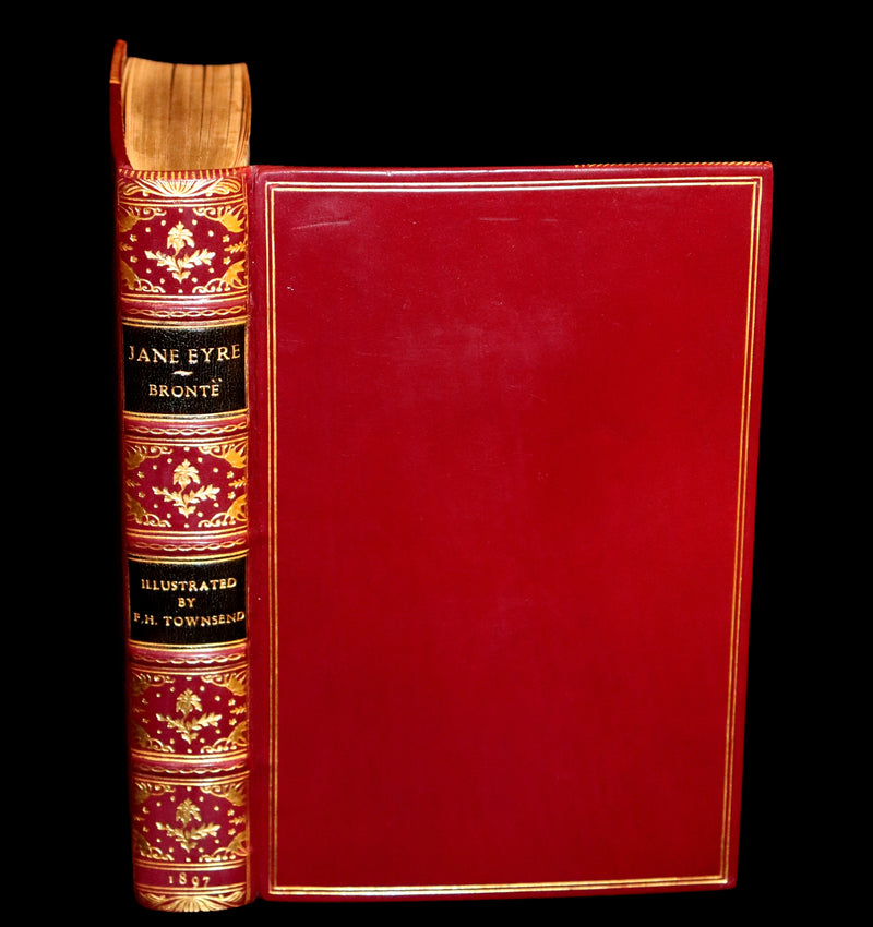 1897 Rare Book bound by Bayntun-Riviere - JANE EYRE by Charlotte Bronte. 1stED illustrated by F. H. Townsend.