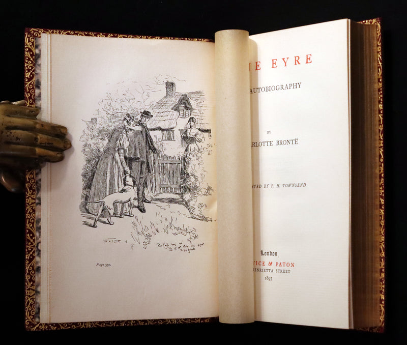 1897 Rare Book bound by Bayntun-Riviere - JANE EYRE by Charlotte Bronte. 1stED illustrated by F. H. Townsend.