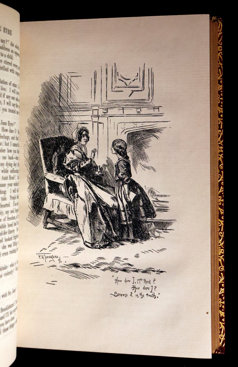 1897 Rare Book bound by Bayntun-Riviere - JANE EYRE by Charlotte Bronte. 1stED illustrated by F. H. Townsend.