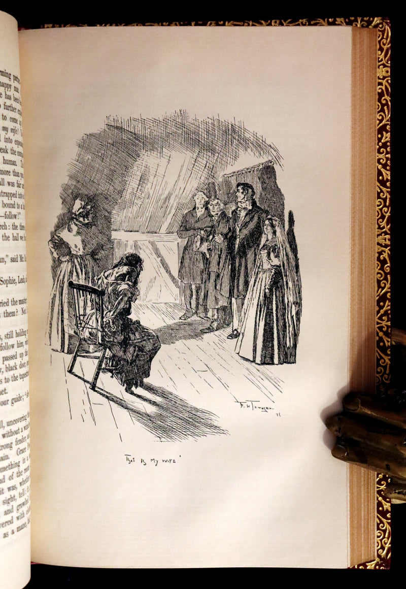 1897 Rare Book bound by Bayntun-Riviere - JANE EYRE by Charlotte Bronte. 1stED illustrated by F. H. Townsend.