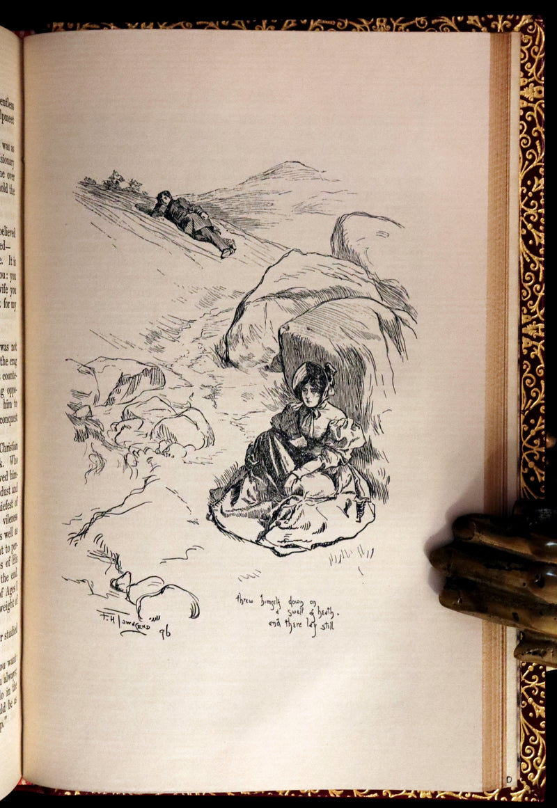 1897 Rare Book bound by Bayntun-Riviere - JANE EYRE by Charlotte Bronte. 1stED illustrated by F. H. Townsend.