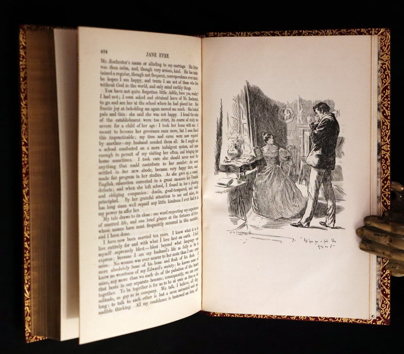 1897 Rare Book bound by Bayntun-Riviere - JANE EYRE by Charlotte Bronte. 1stED illustrated by F. H. Townsend.