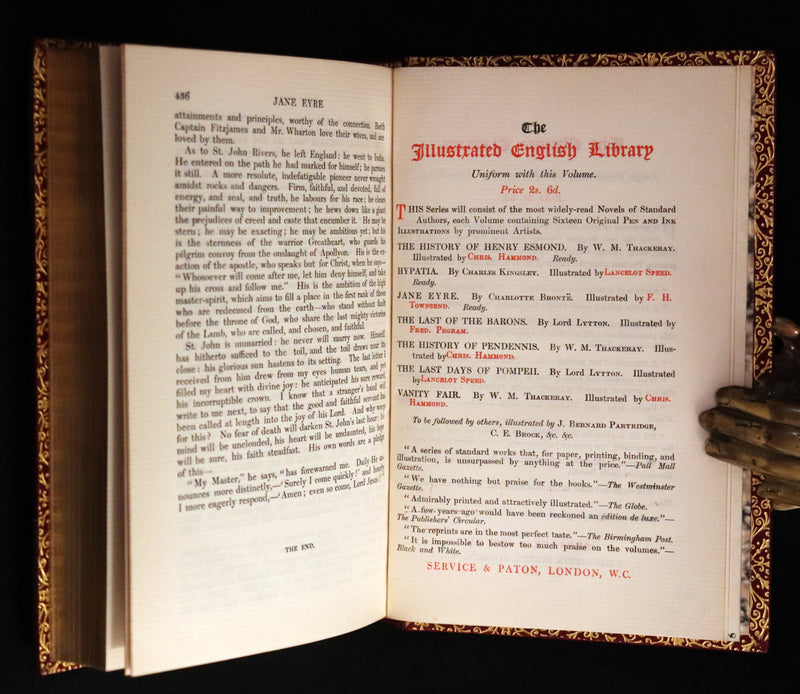 1897 Rare Book bound by Bayntun-Riviere - JANE EYRE by Charlotte Bronte. 1stED illustrated by F. H. Townsend.
