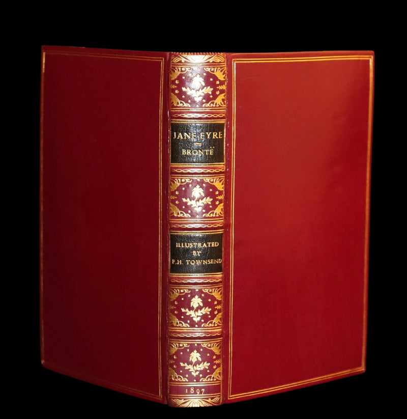 1897 Rare Book bound by Bayntun-Riviere - JANE EYRE by Charlotte Bronte. 1stED illustrated by F. H. Townsend.