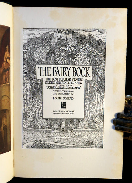 1922 Rare Book ~ THE FAIRY BOOK retold by Miss Mulock Illustrated by Louis Rhead.