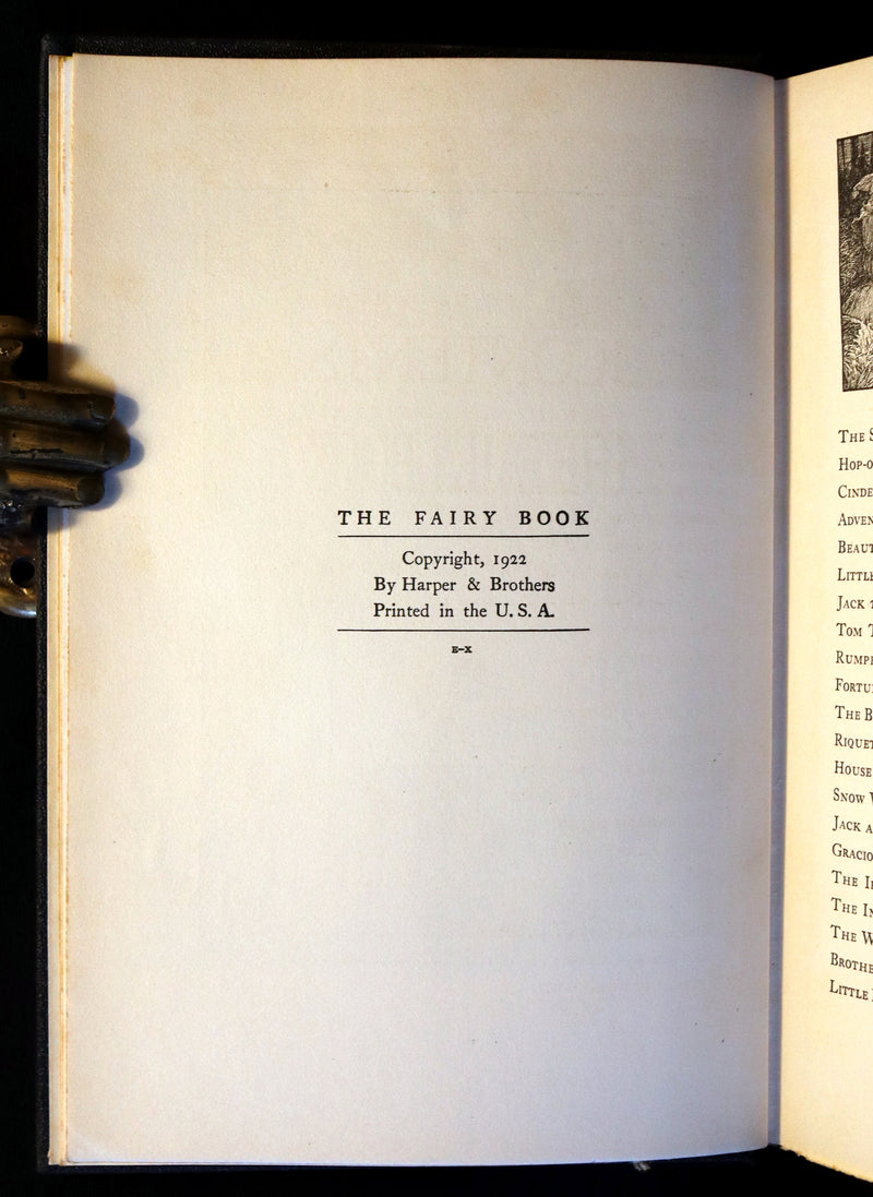 1922 Rare Book ~ THE FAIRY BOOK retold by Miss Mulock Illustrated by Louis Rhead.