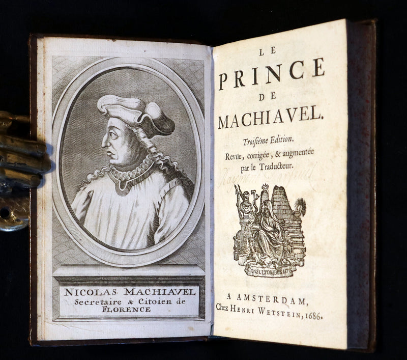 1686 Scarce French Book - LE PRINCE by Niccolò Machiavelli. LE PRINCE DE MACHIAVEL.