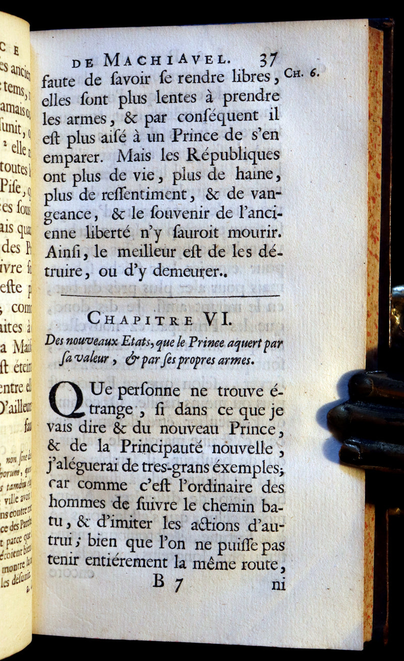 1686 Scarce French Book - LE PRINCE by Niccolò Machiavelli. LE PRINCE DE MACHIAVEL.