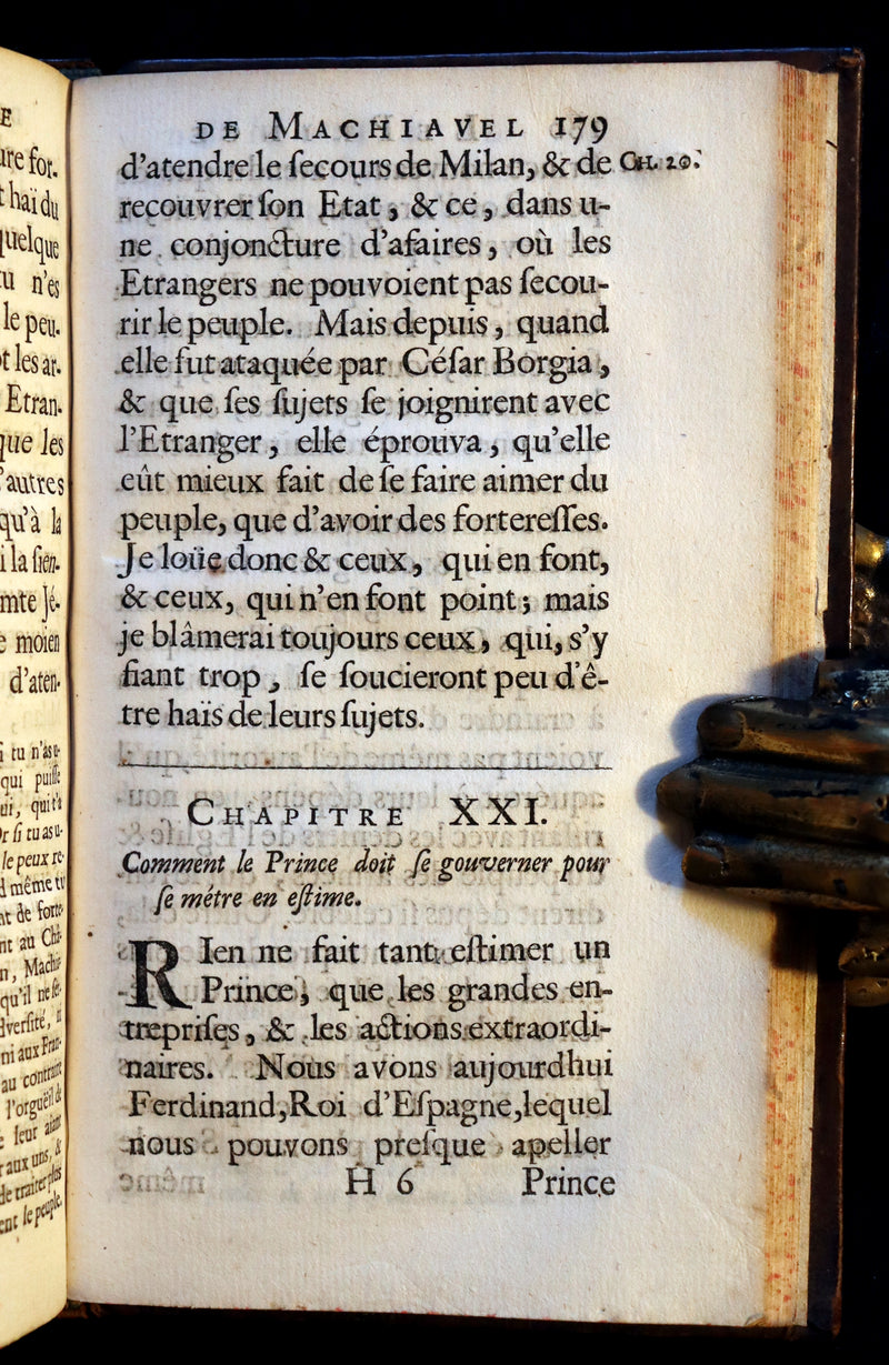 1686 Scarce French Book - LE PRINCE by Niccolò Machiavelli. LE PRINCE DE MACHIAVEL.