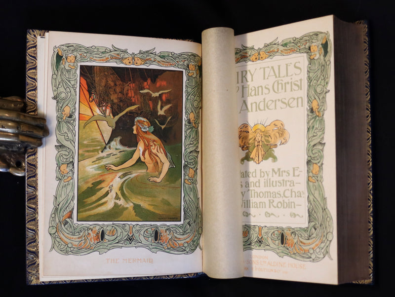 1899 Scarce 1stED bound by Bayntun Riviere - Hans Andersen's Fairy Tales illustrated by the Brothers Robinson.