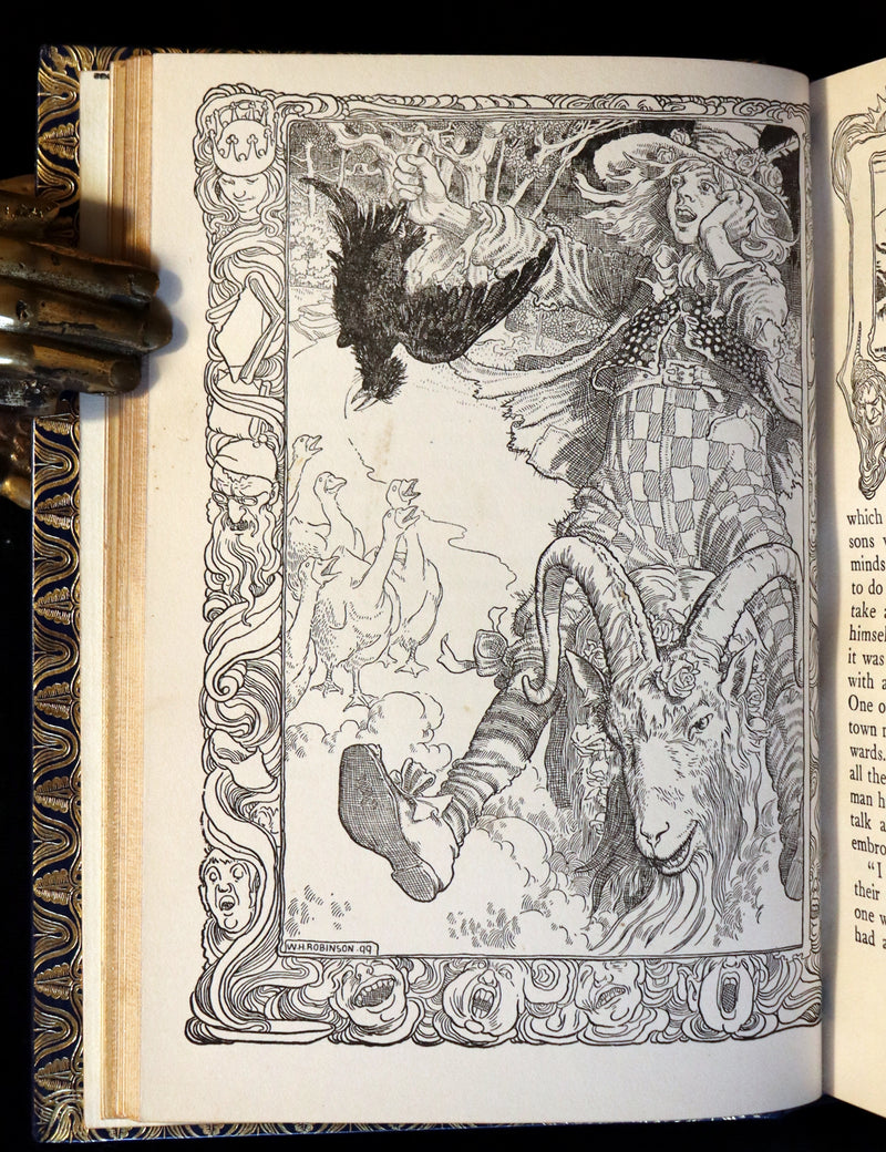 1899 Scarce 1stED bound by Bayntun Riviere - Hans Andersen's Fairy Tales illustrated by the Brothers Robinson.