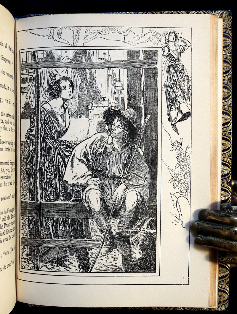 1899 Scarce 1stED bound by Bayntun Riviere - Hans Andersen's Fairy Tales illustrated by the Brothers Robinson.