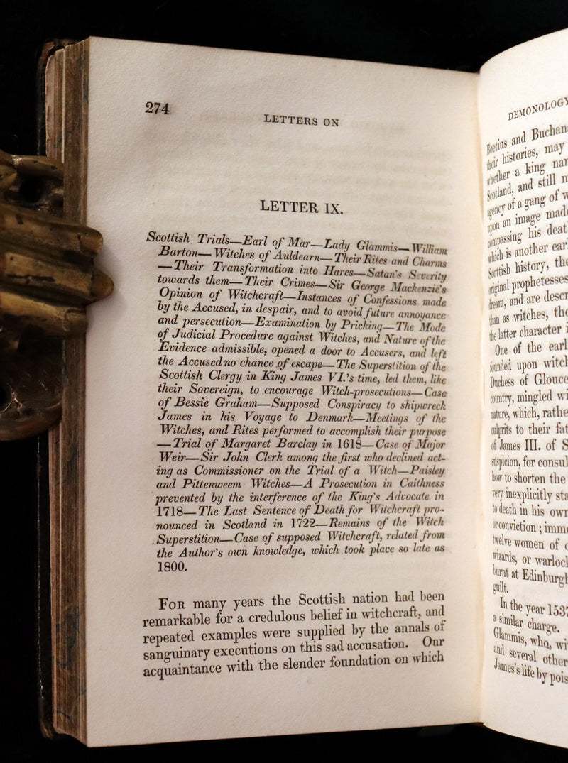 1831 Rare Walter Scott Book - Letters on Demonology & Witchcraft - WITCHES & FAIRIES. 2ndED.
