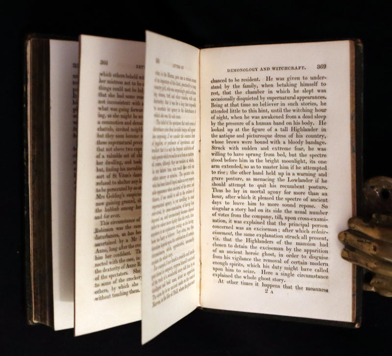 1831 Rare Walter Scott Book - Letters on Demonology & Witchcraft - WITCHES & FAIRIES. 2ndED.