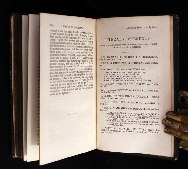 1831 Rare Walter Scott Book - Letters on Demonology & Witchcraft - WITCHES & FAIRIES. 2ndED.